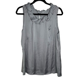 Violet + Claire Greyish Sleeveless Detail Top L